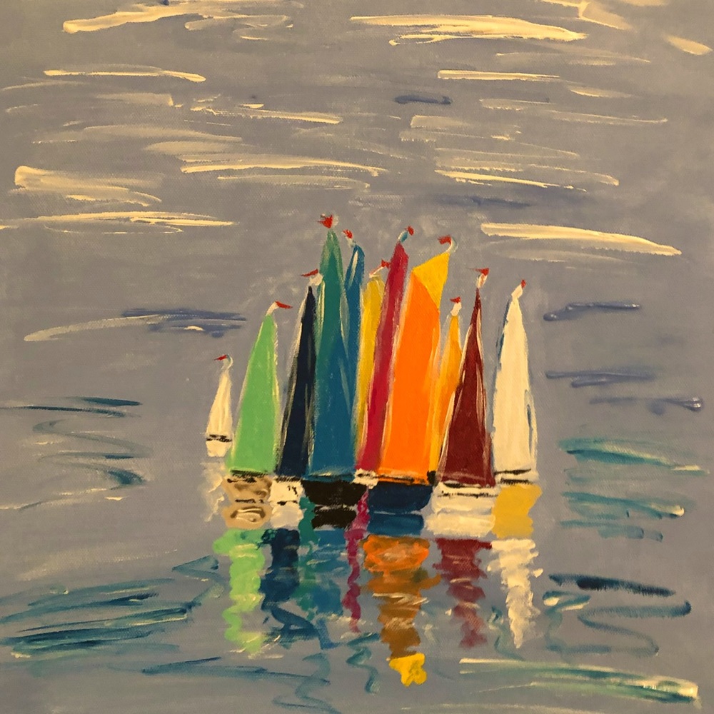 Original oil paintings by artist B. Mimi Fontaine.